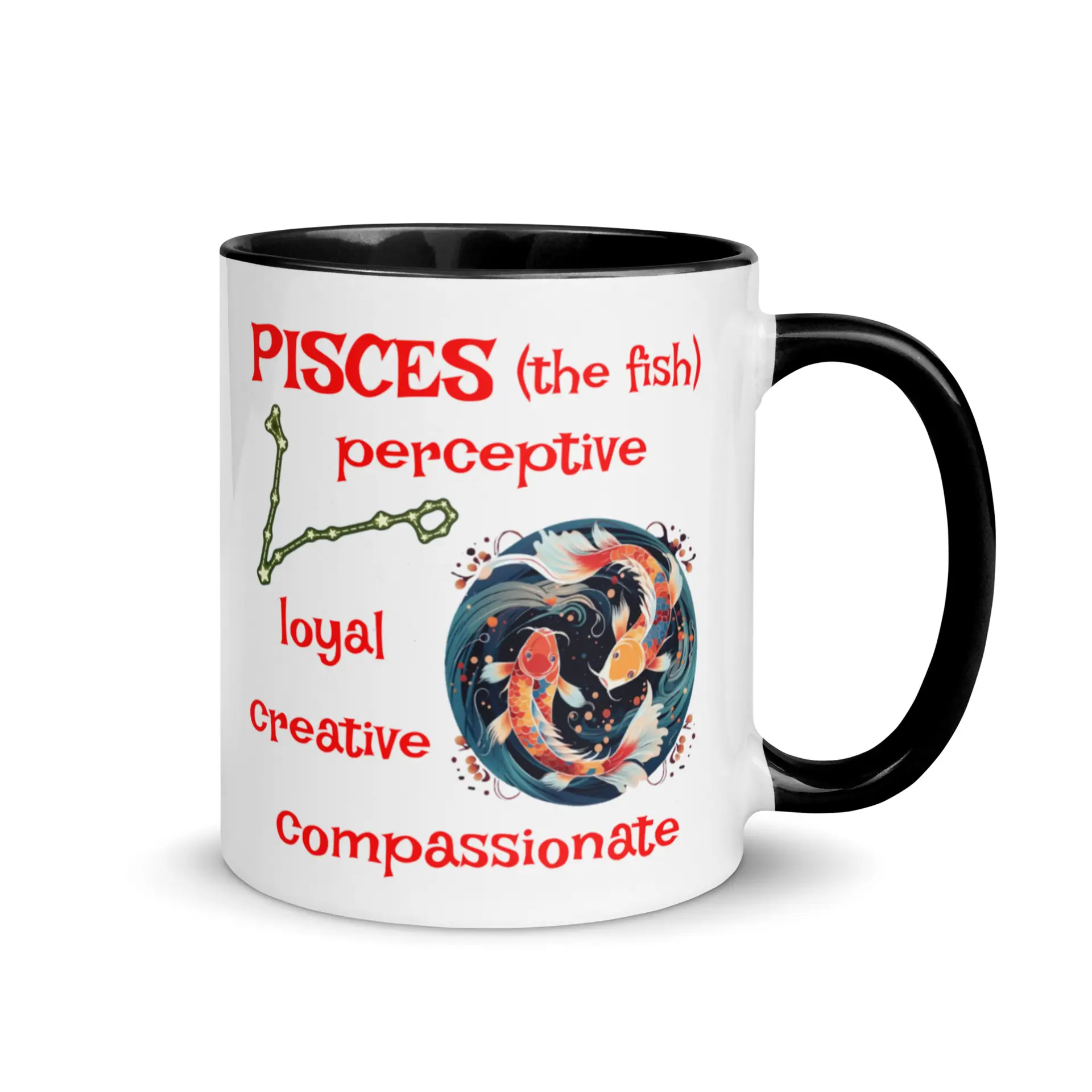 Pisces the Fish Mug With Color Inside