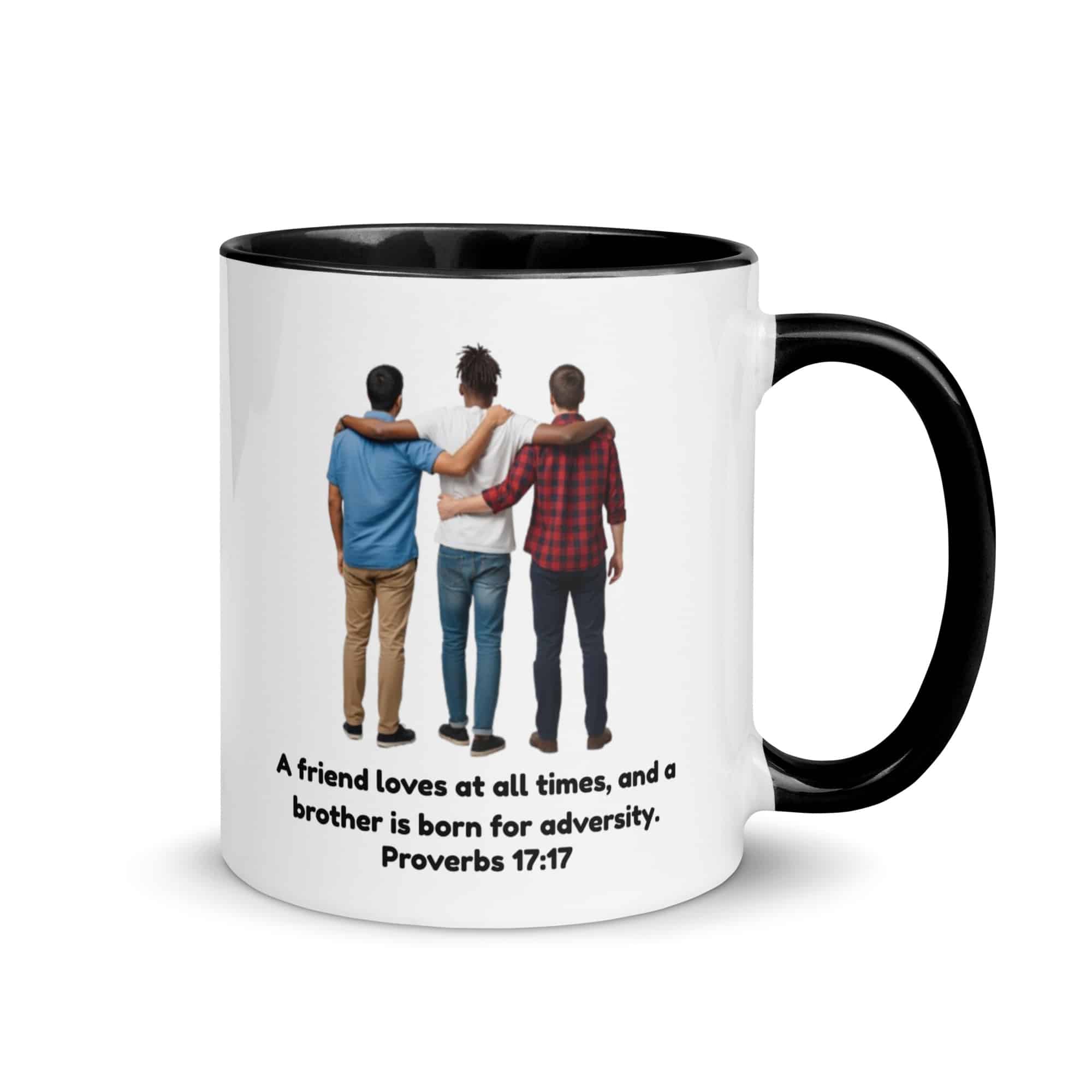 Proverbs 17:17 Trio (v2) Mug With Color Inside