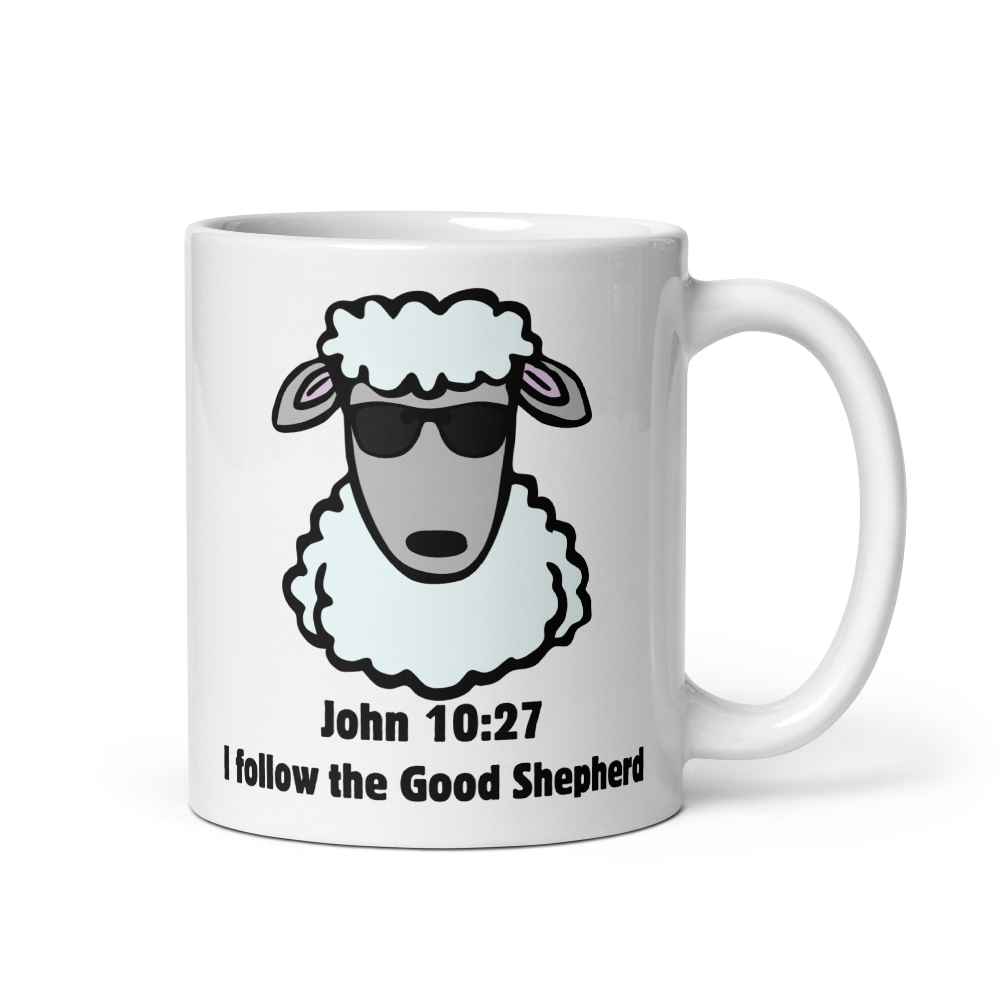 John 10:27 Cool Shepherd White Glossy Mug