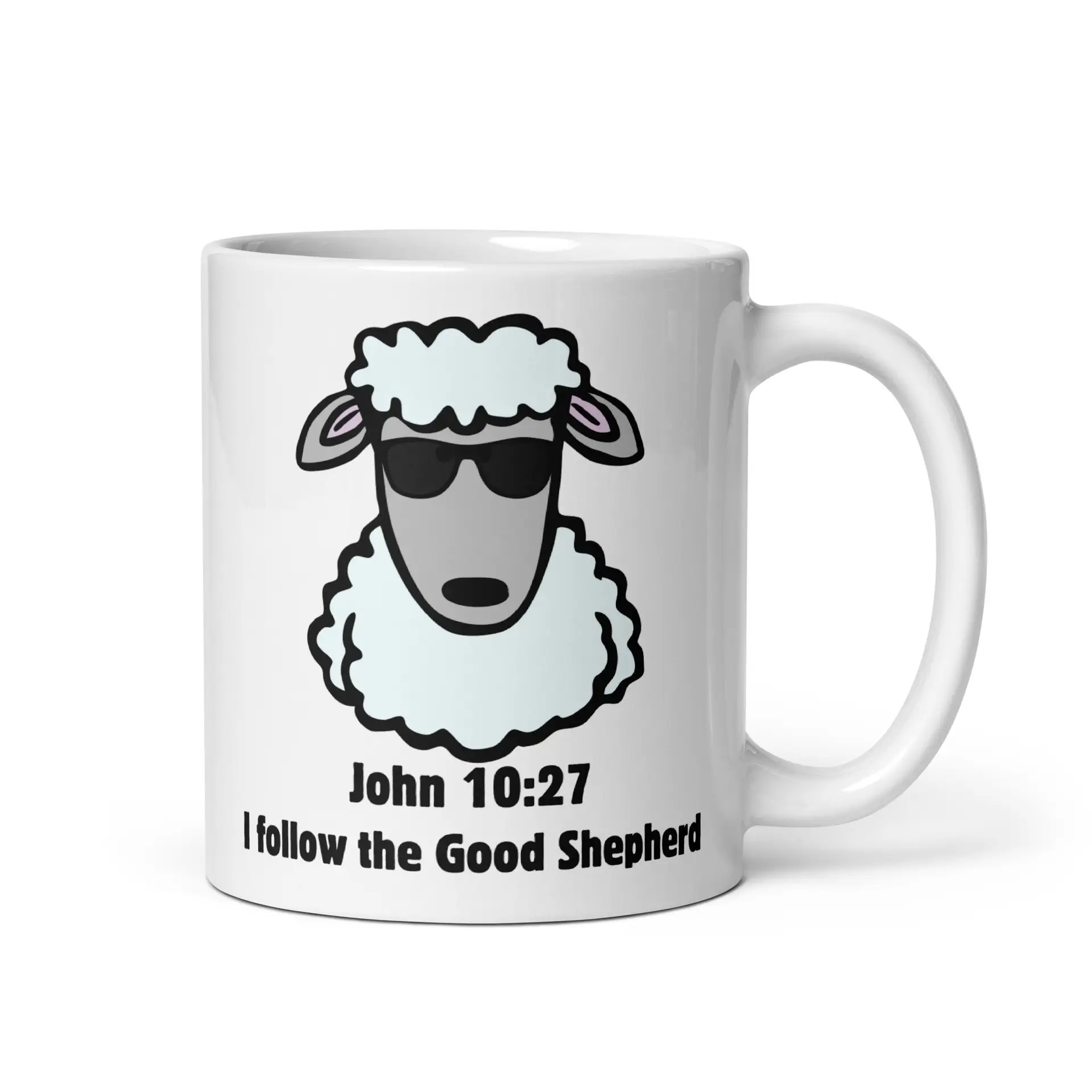 John 10:27 Cool Shepherd White glossy mug