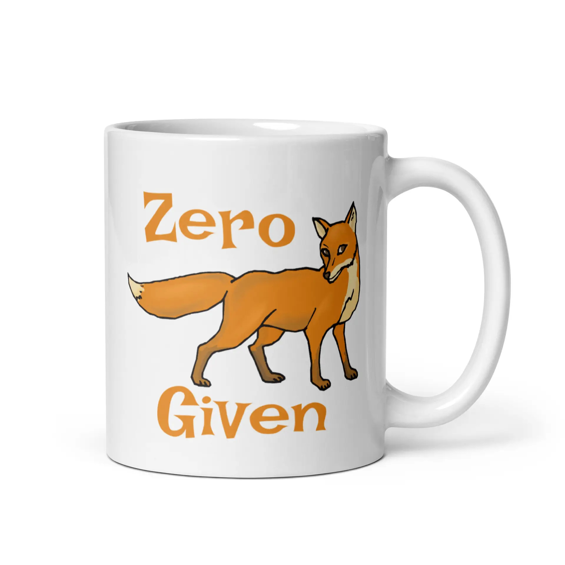 Zero Fox Given White Glossy Mug