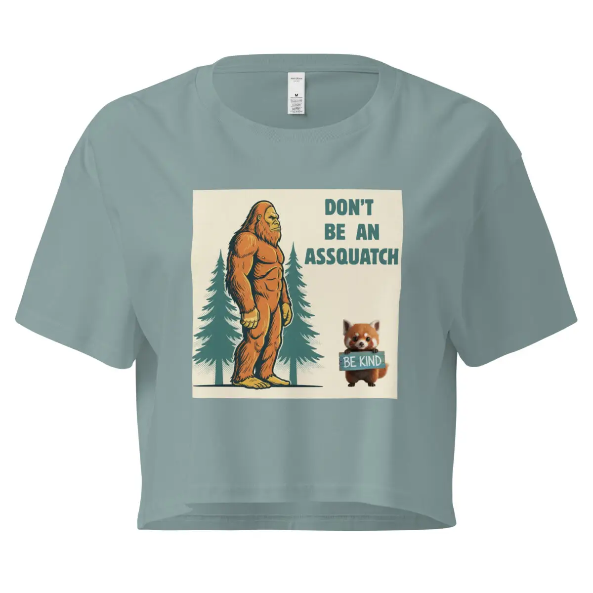 Sasquatch, Assquatch (v2) Women’s crop top