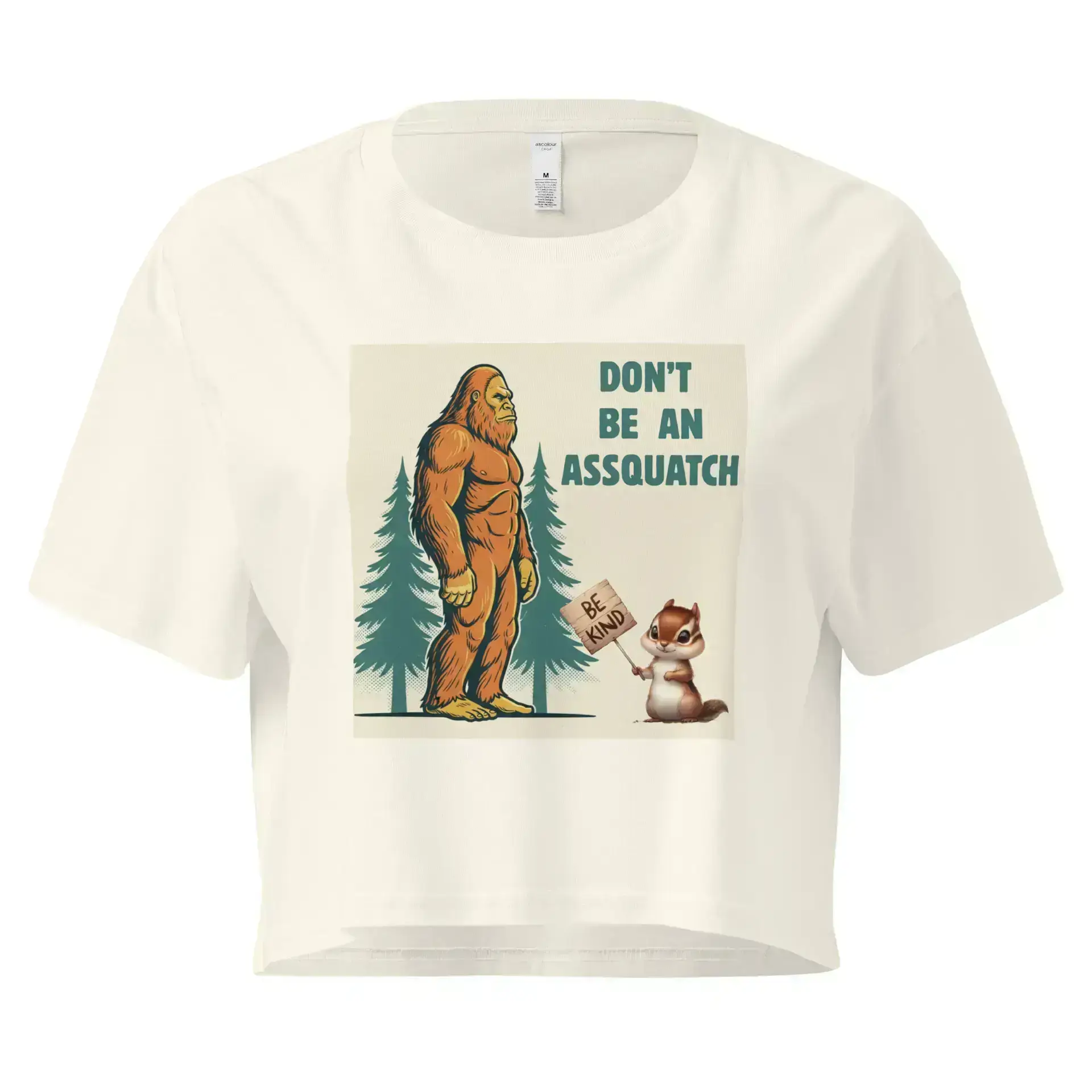 Sasquatch, Assquatch (v1) Women’s crop top