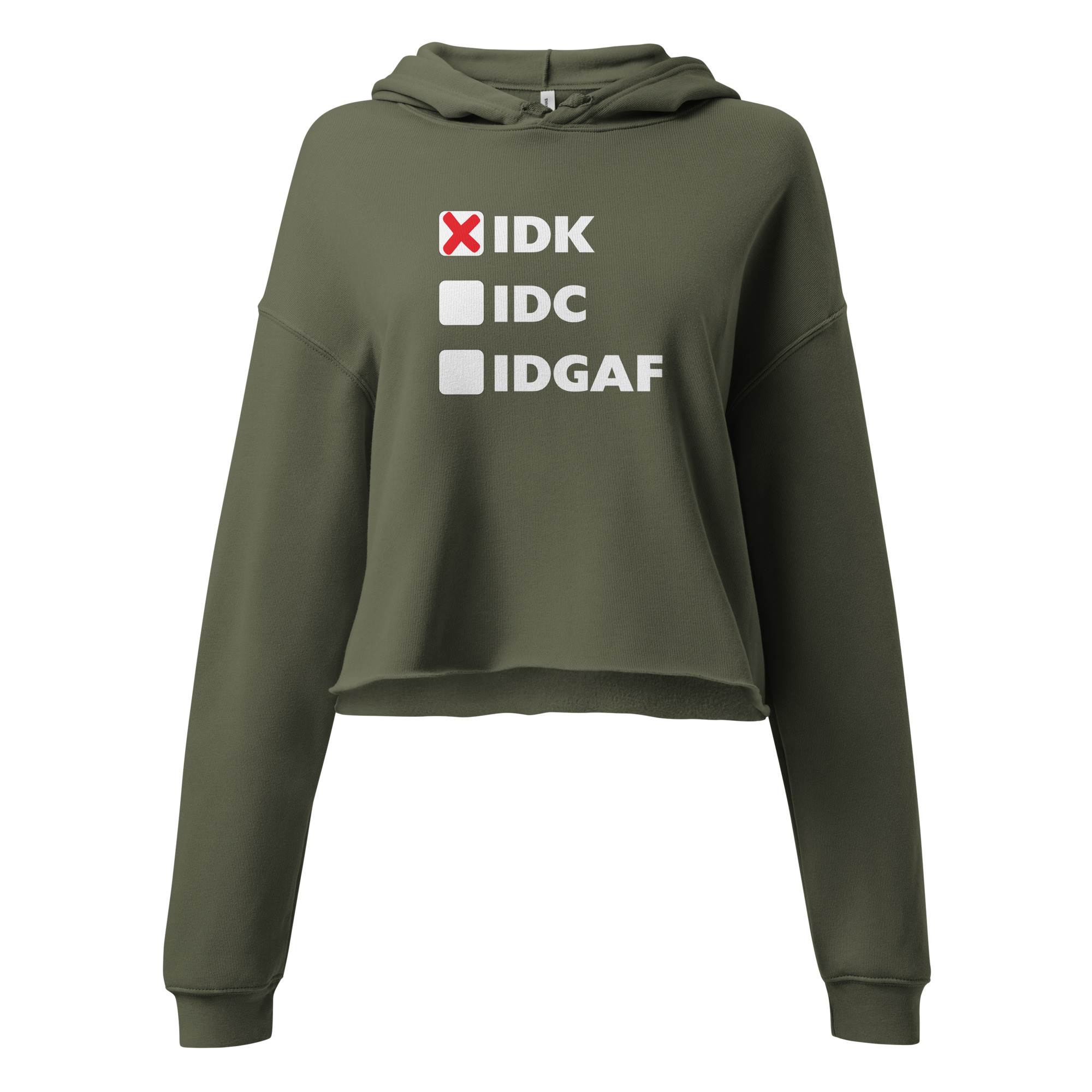 IDK Crop Hoodie
