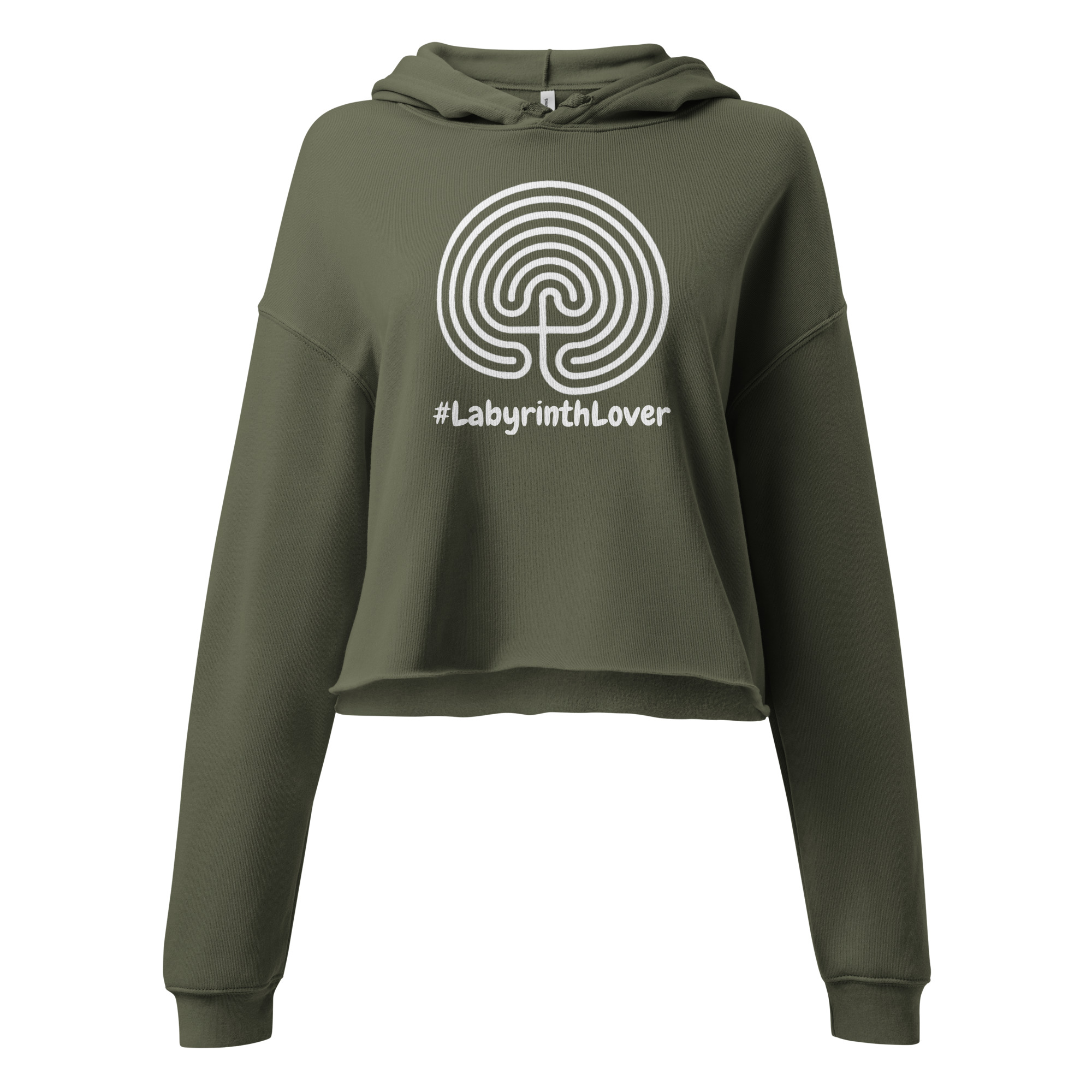Labyrinth Classical #labyrinthlover Crop Hoodie