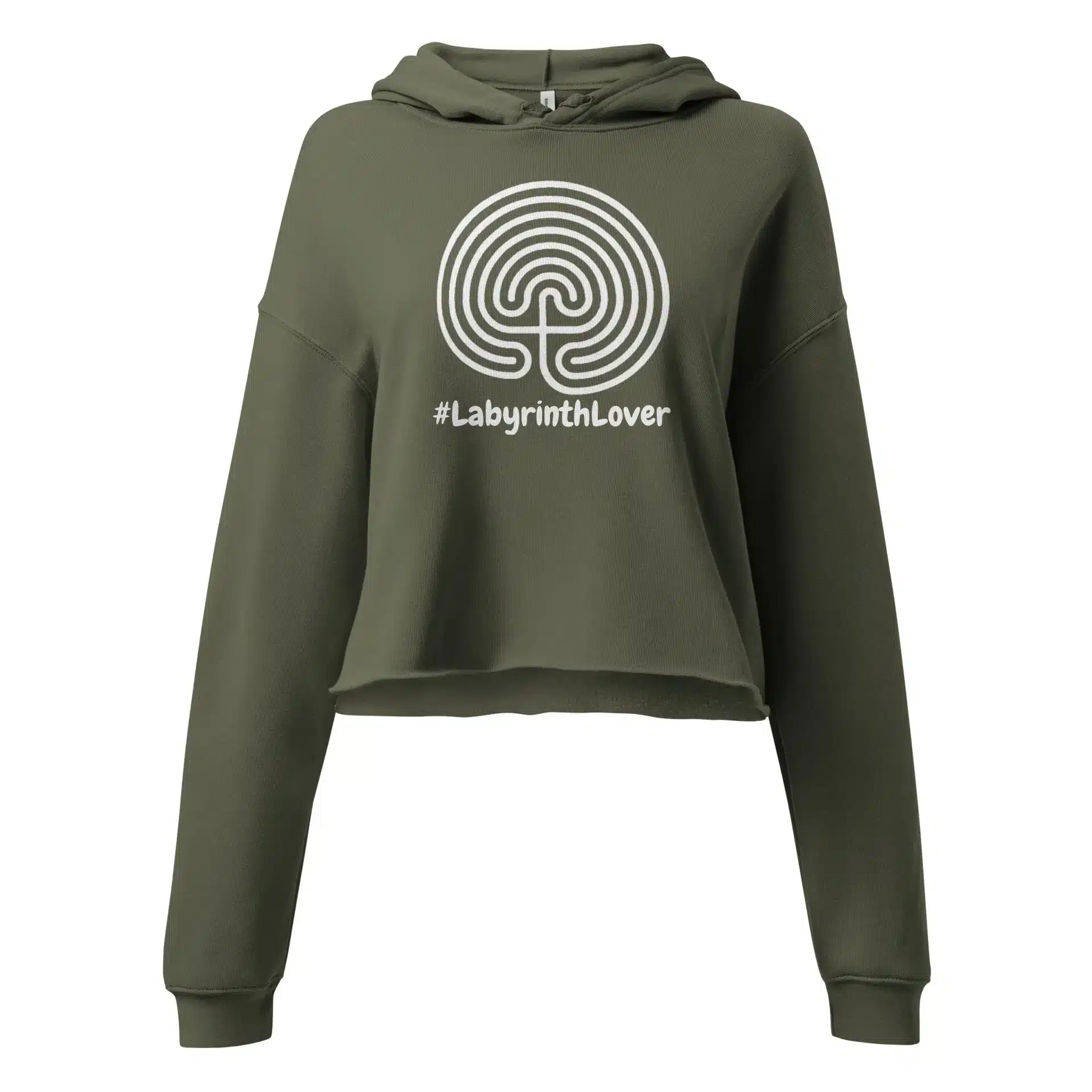 labyrinth classical labyrinth #labyrinthlover Crop Hoodie