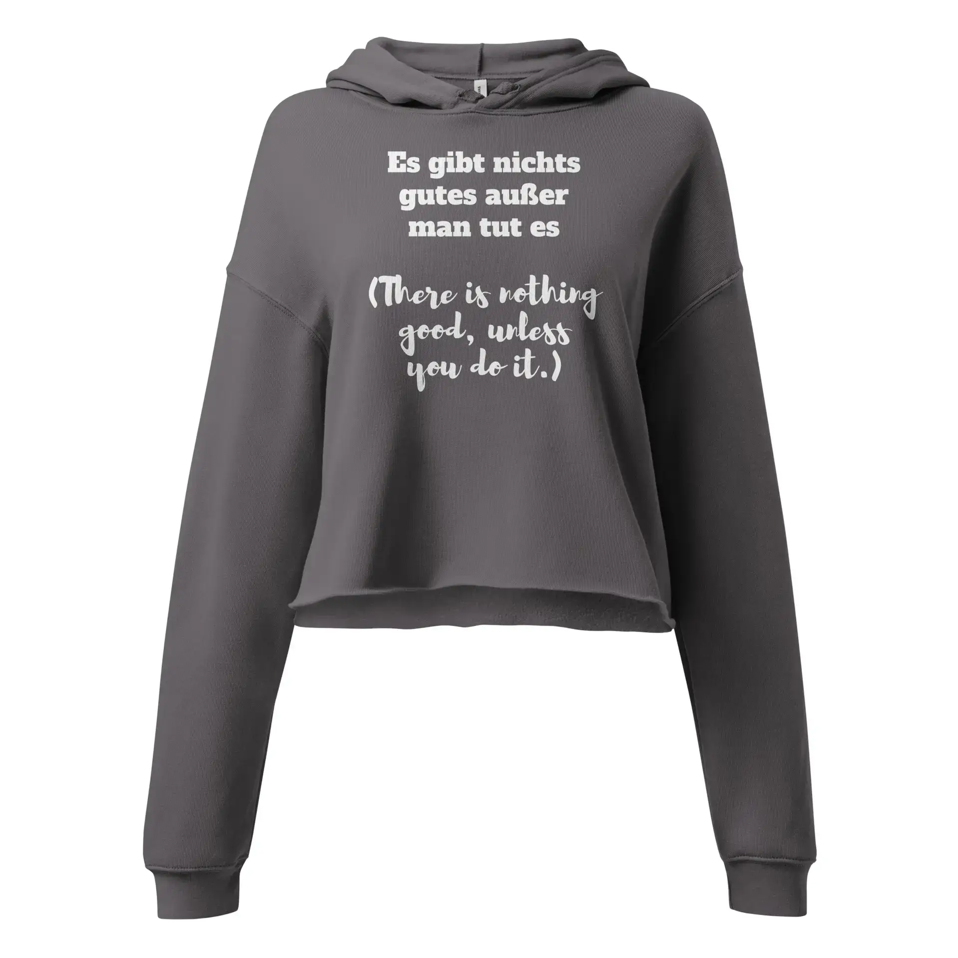 Nothing Good Crop Hoodie