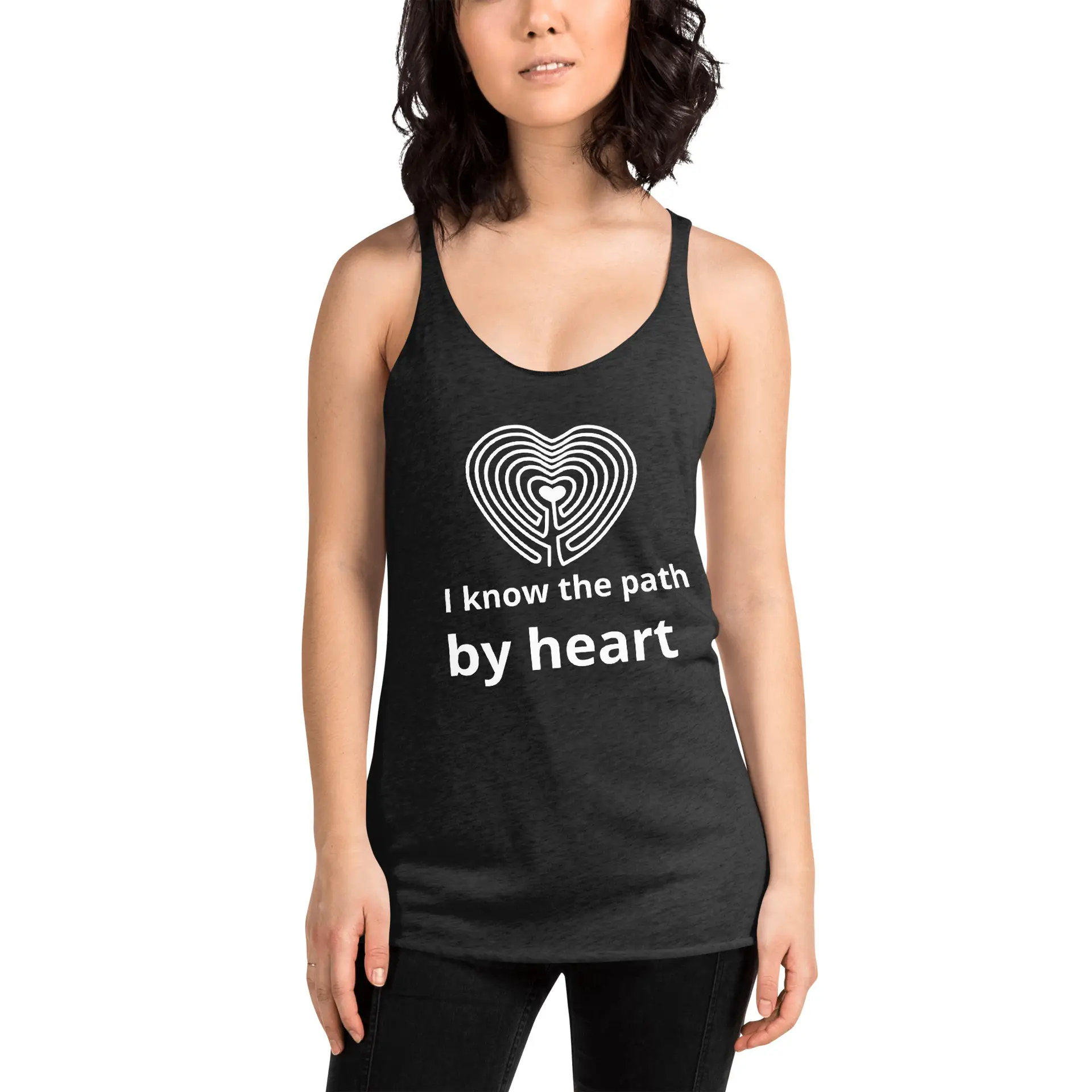 Labyrinth heart labyrinth I know the path by heart Women's Racerback Tank