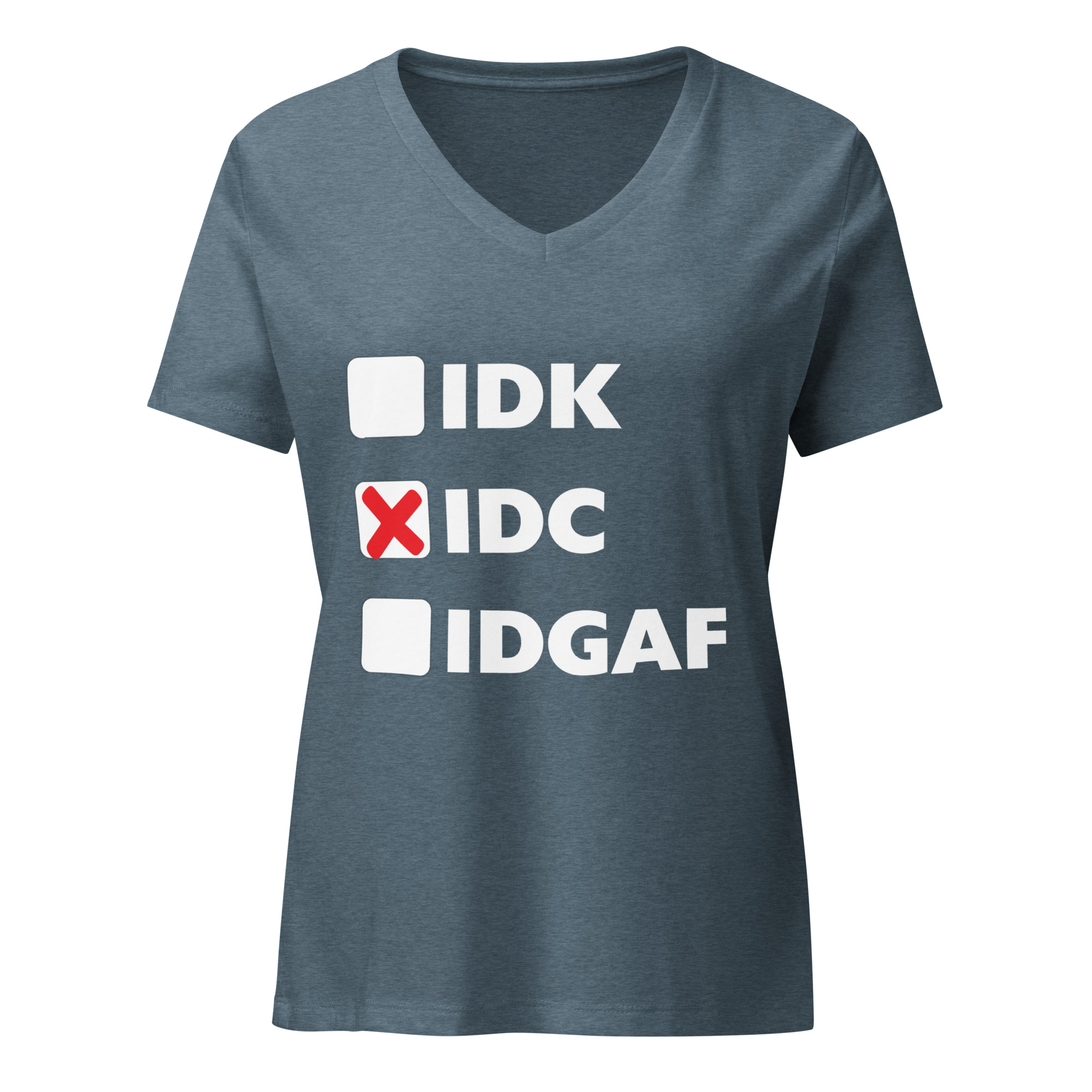 IDC Women's Relaxed V-Neck T-Shirt