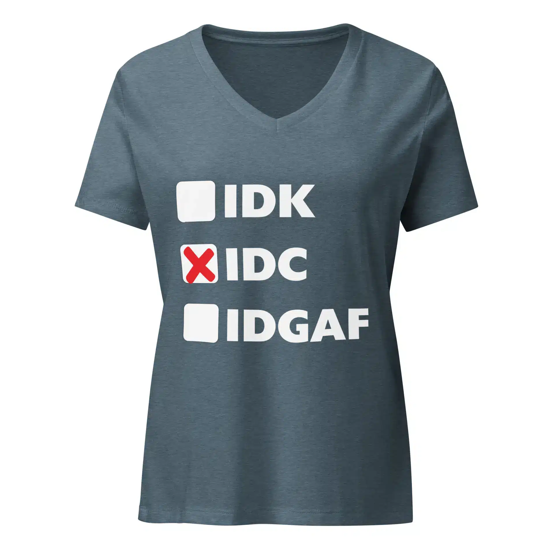 IDC Women's Relaxed V-Neck T-Shirt