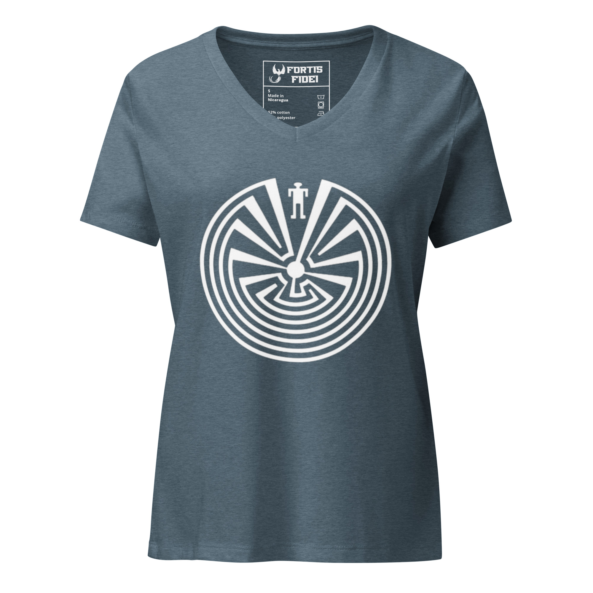Labyrinth Man in the Maze Women's relaxed v-neck tee