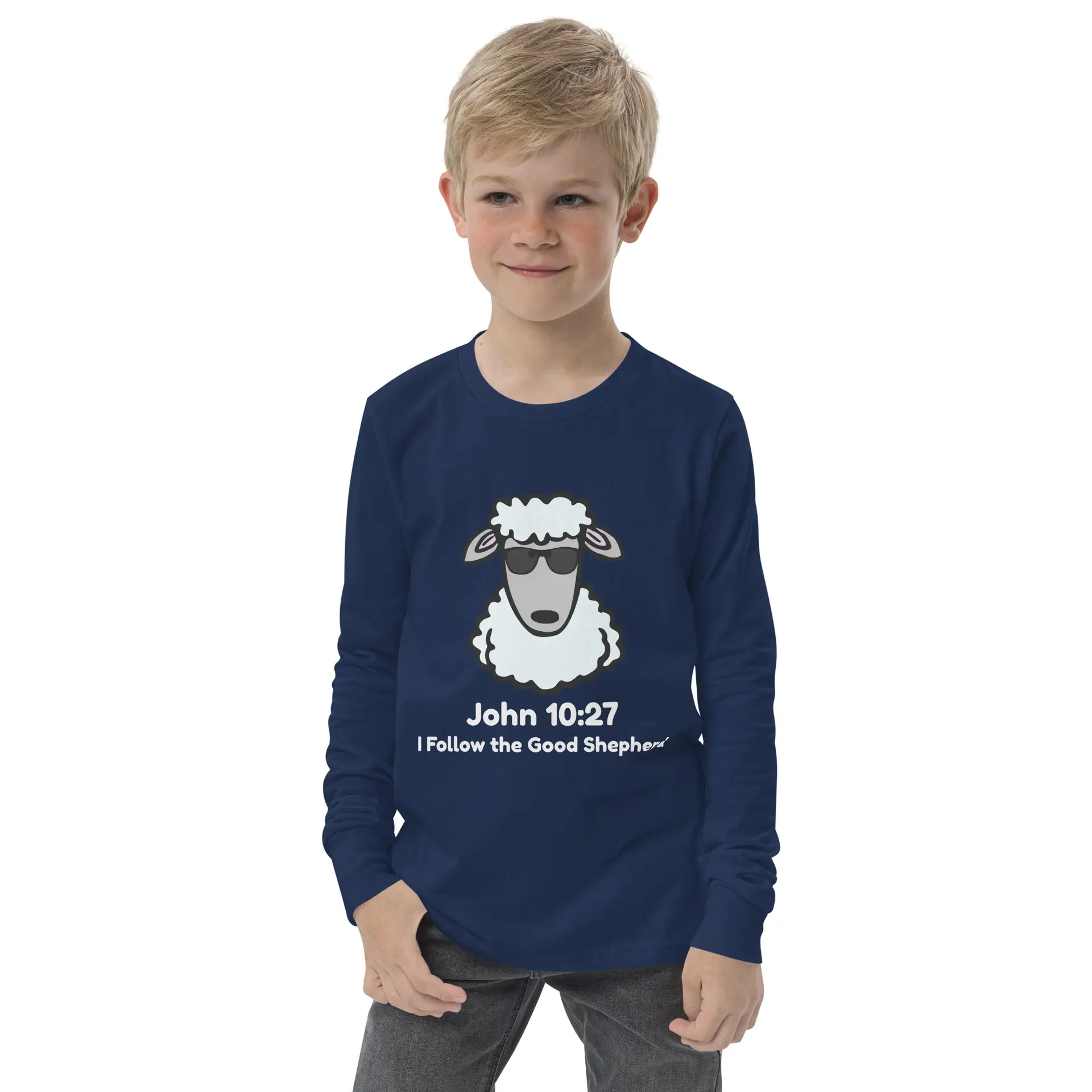 John 10:27 Cool Shepherd Youth long sleeve tee