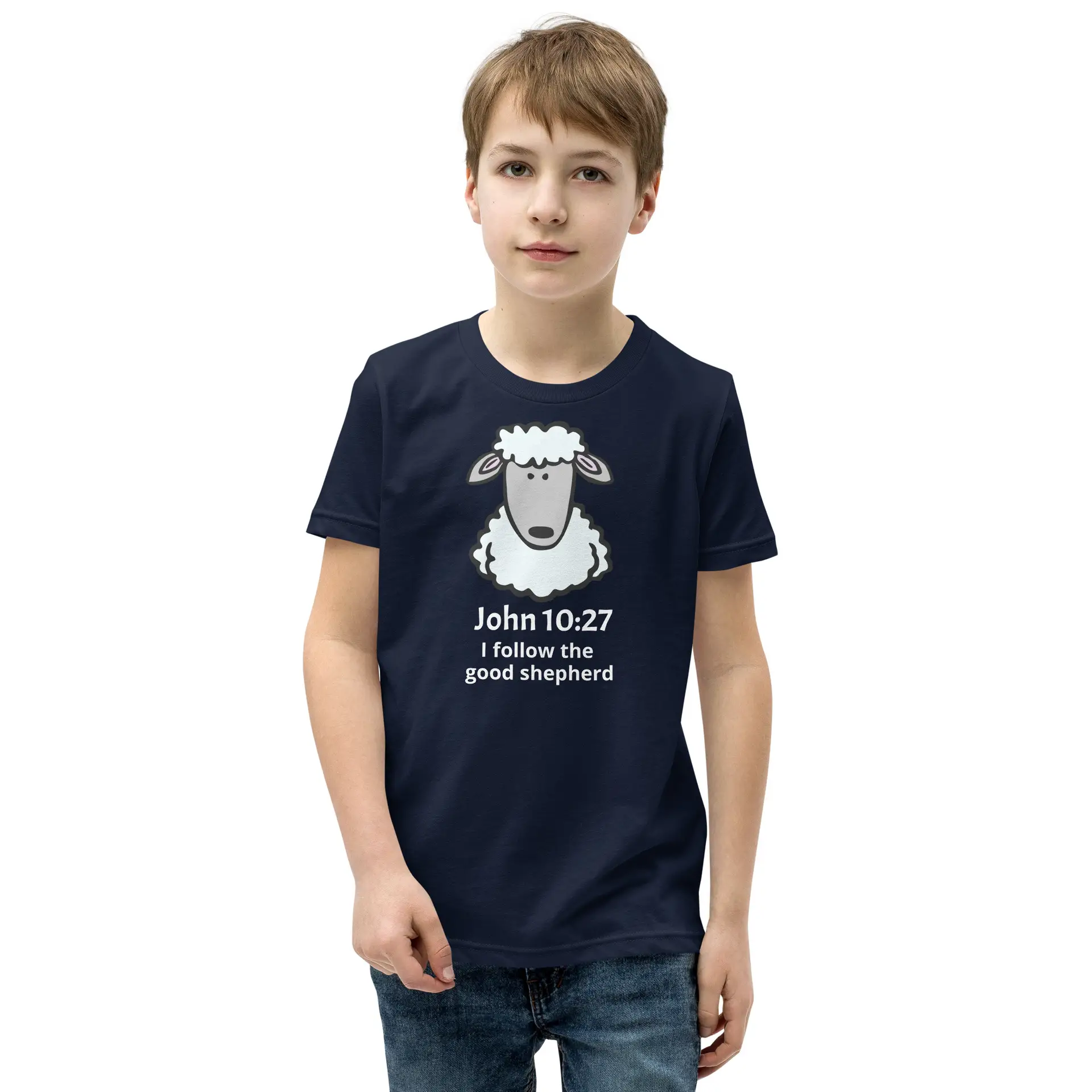 John 10:27 Good Shepherd Youth Short Sleeve T-Shirt