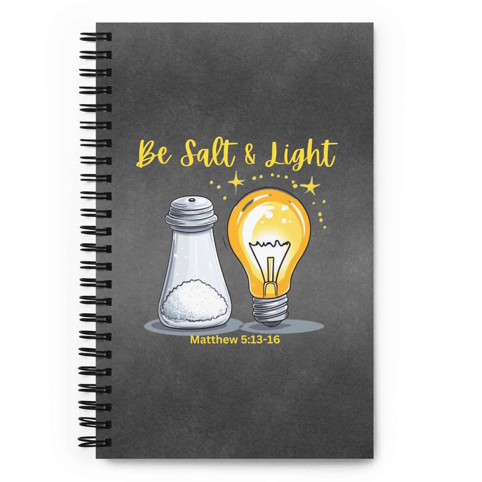 Matthew 5-13-16 Salt & Light Spiral notebook