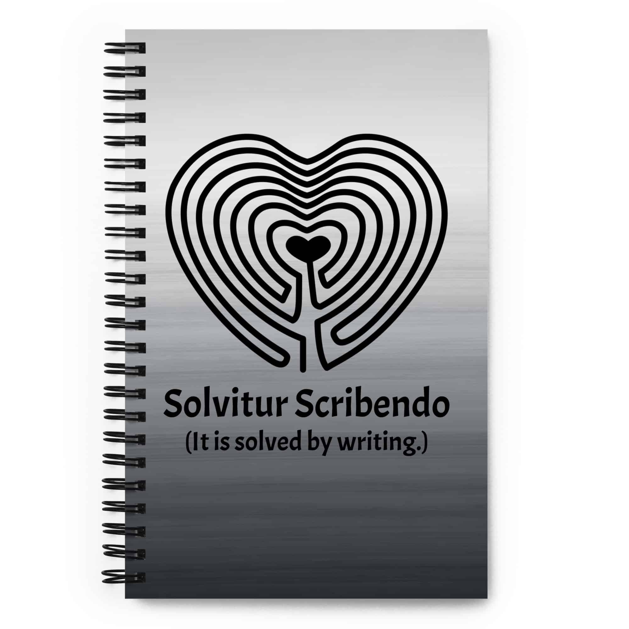 labyrinth heart labyrinth solvitur scribendo Spiral notebook