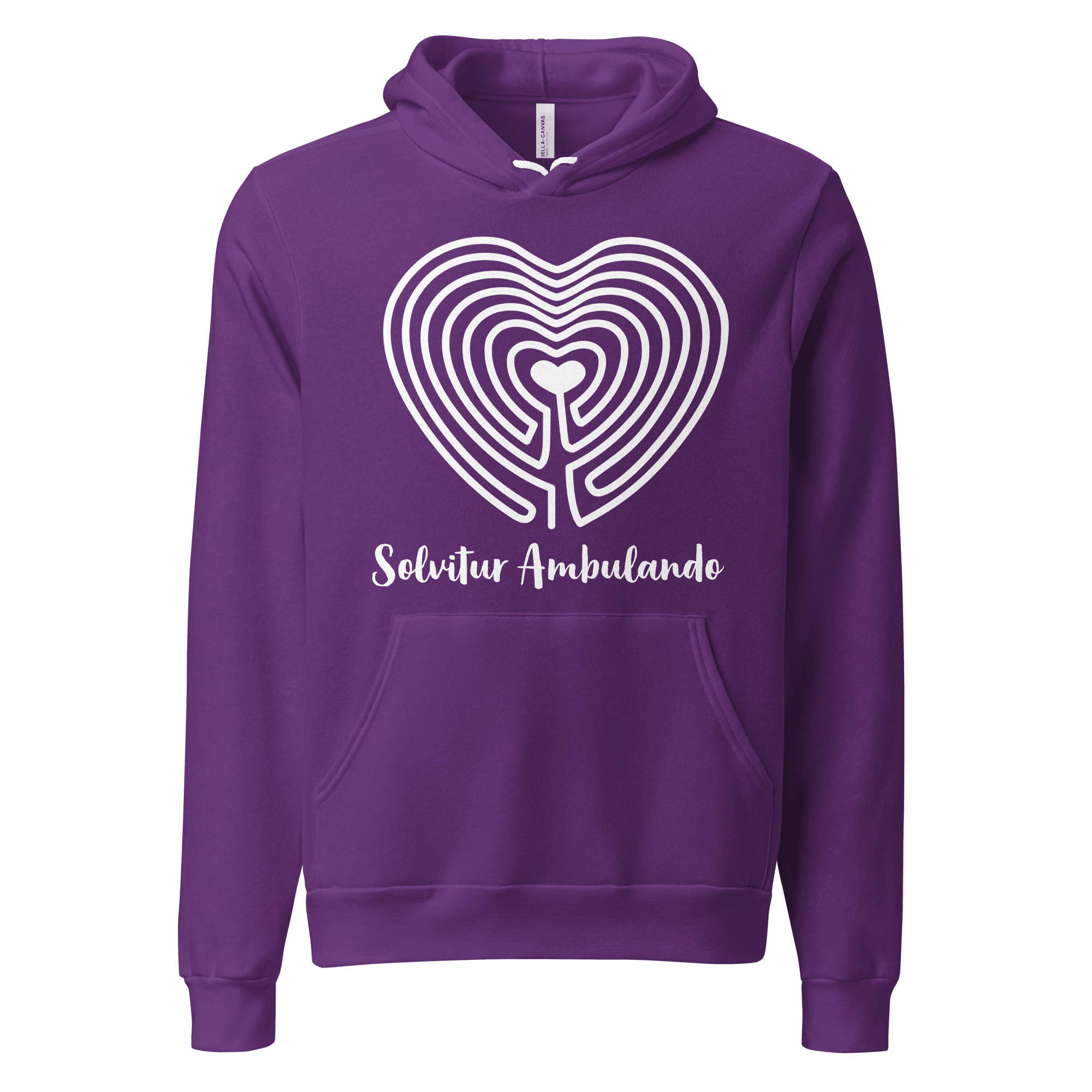 Labyrinth Heart Labyrinth Solvitur Ambulando Bella + Canvas Unisex hoodie
