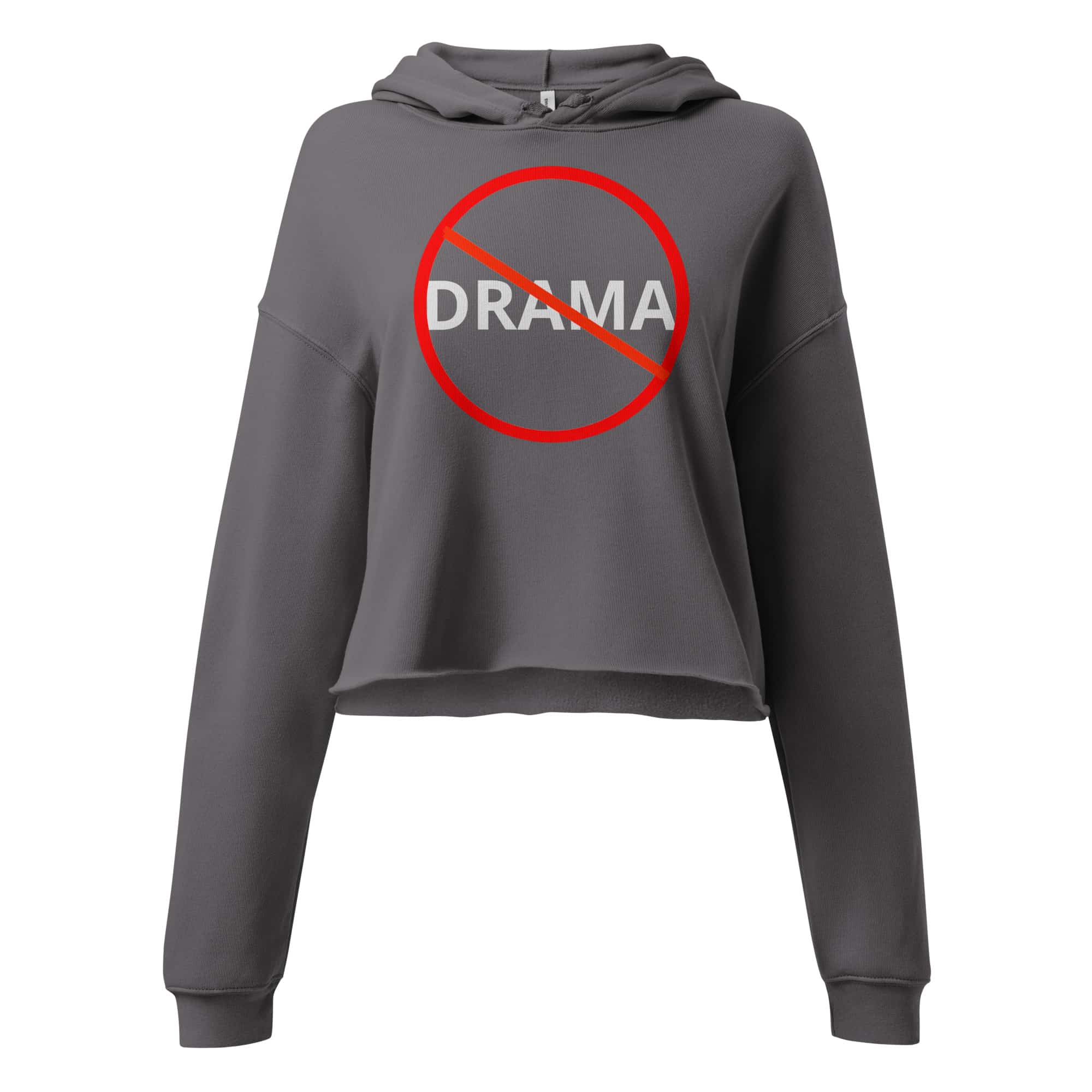 No Drama Crop Hoodie