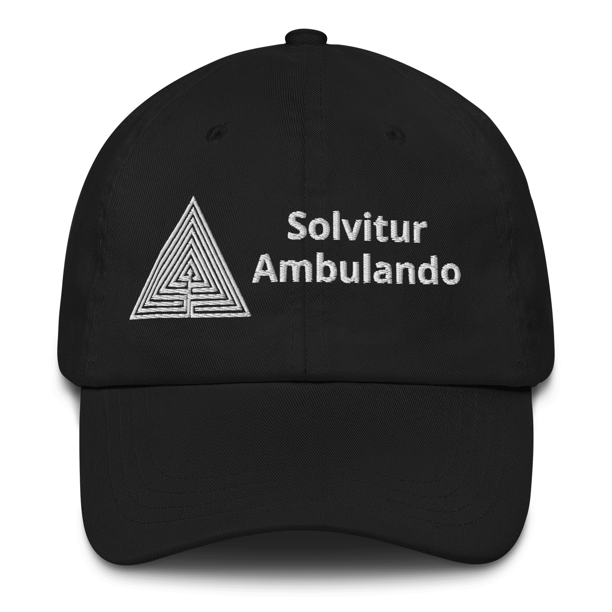 labyrinth triangle labyrinth Solvitur Ambulando Dad hat