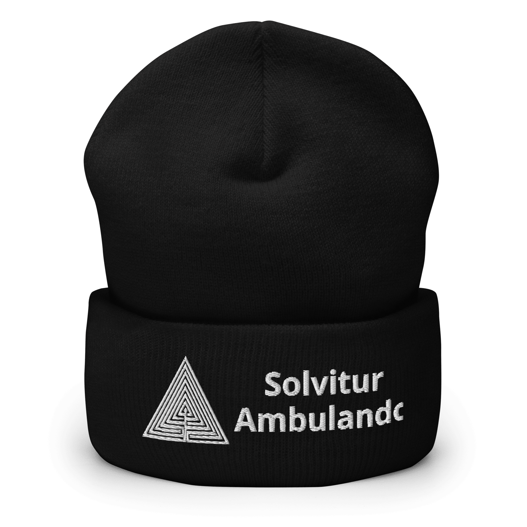 labyrinth triangle labyrinth Solvitur Ambulando Cuffed Beanie
