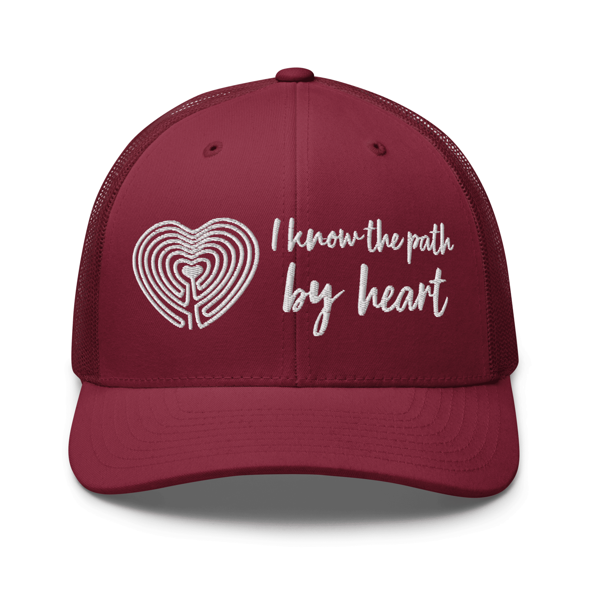 Labyrinth heart labyrinth I know the path by heart Trucker Cap