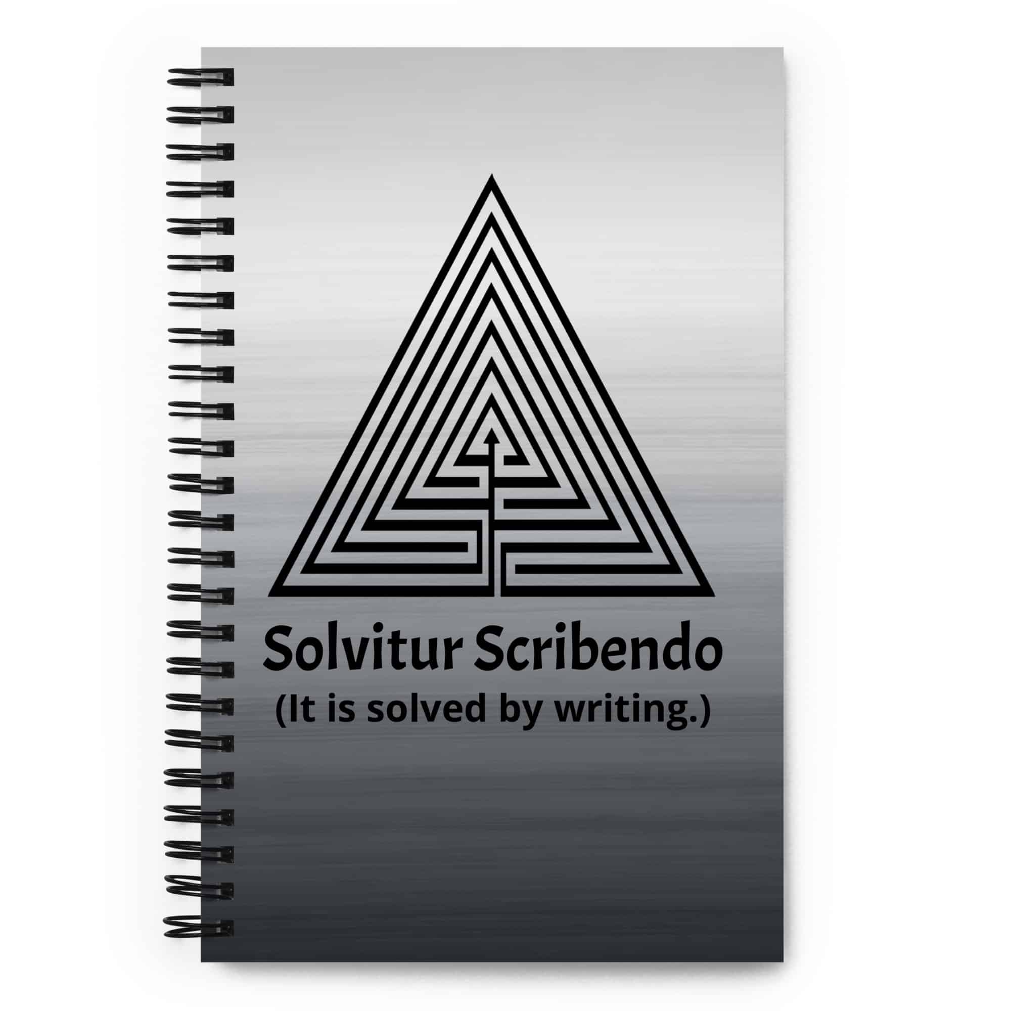 labyrinth triangle labyrinth solvitur scribendo Spiral notebook