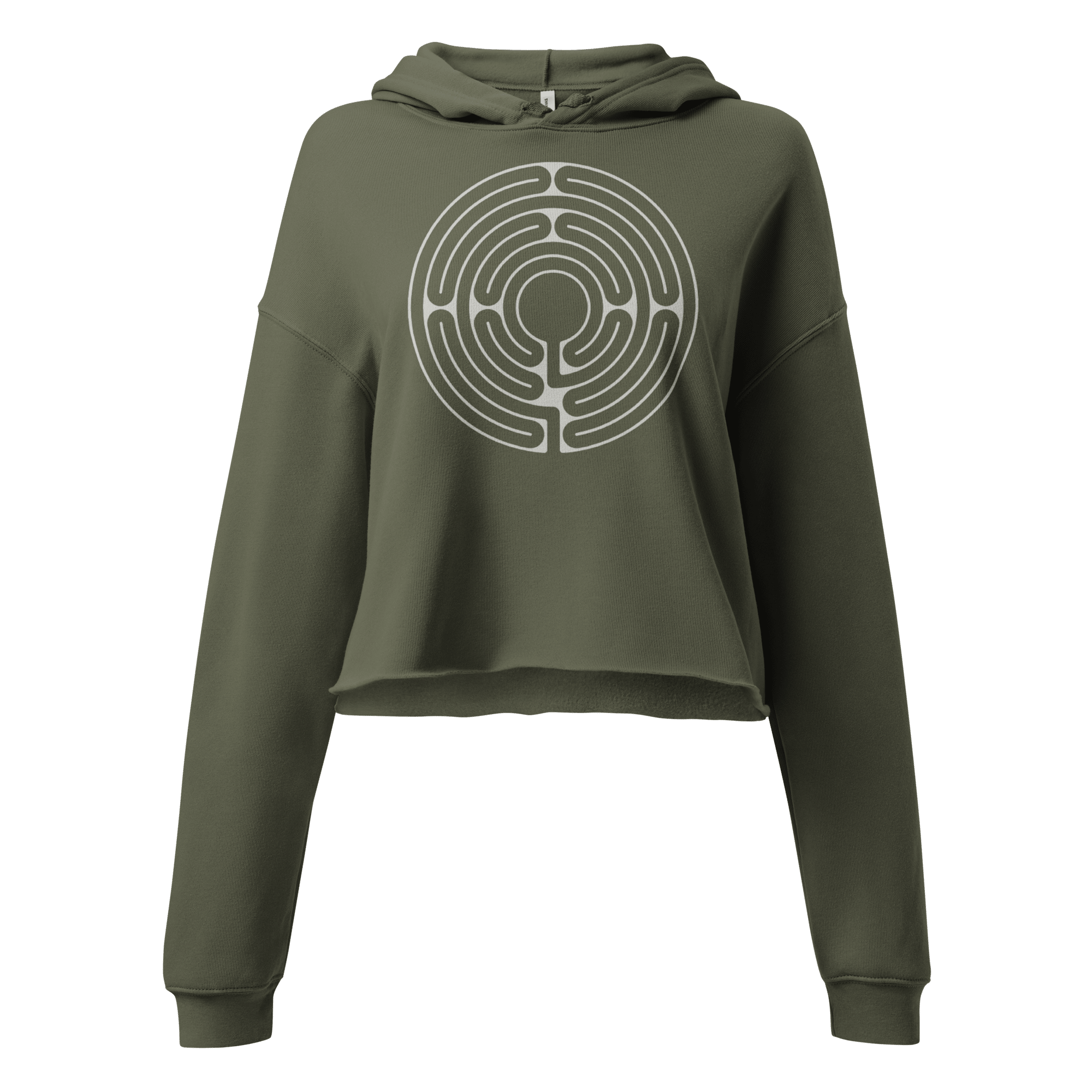 Labyrinth Santa Rosa Labyrinth Crop Hoodie