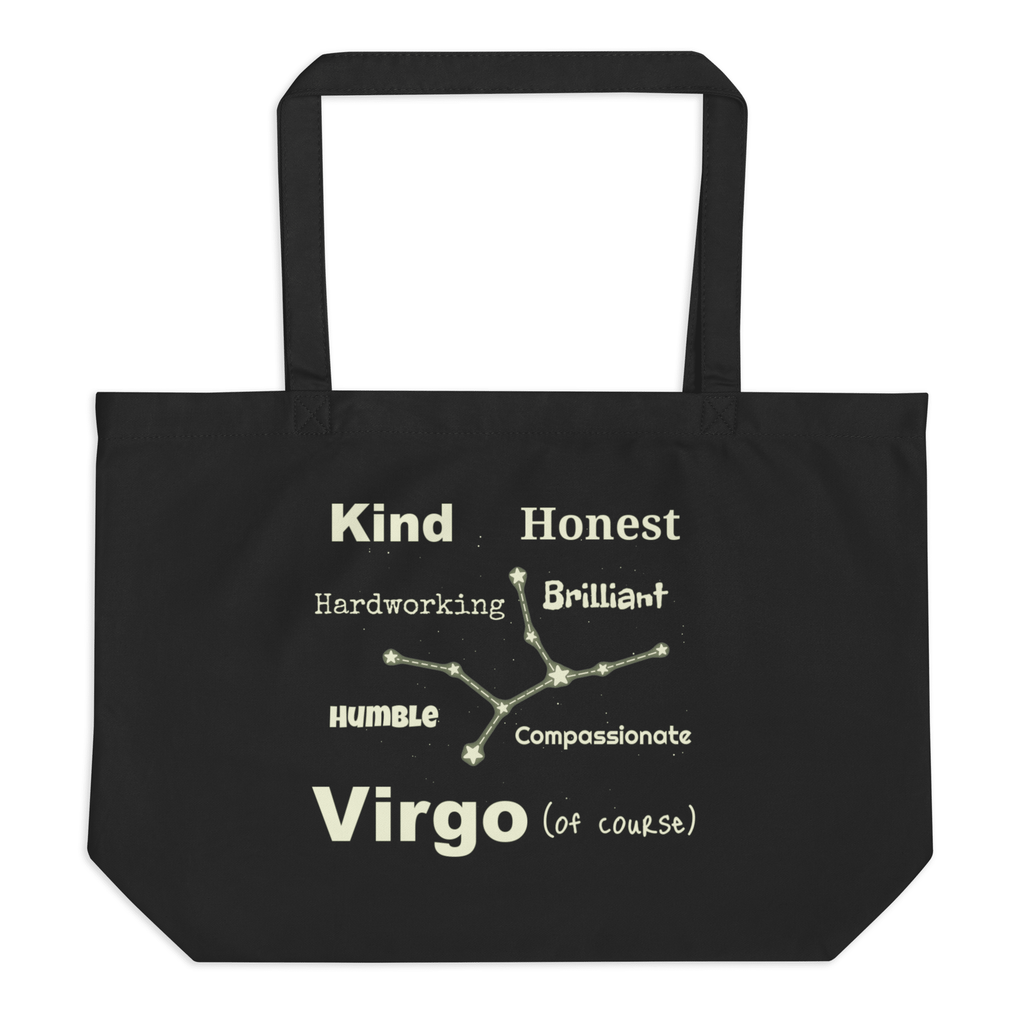 Virgo Of Course Large Organic Tote Bag